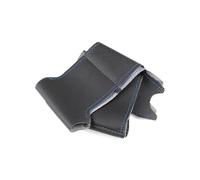 Housse de Volant de Voiture Housse Volant Cuir pour Megane 3 pour Scenic 3 pour Kangoo 2 pour Fluence (ZE) SM3 2009 2010 2011 2012 2013 2014 2015 Housse de Volant Voiture(Black-Blue Line)