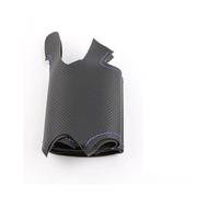 Housse de Volant de Voiture Housse Volant en Cuir Microfibre pour Toyota pour Prius 4 Mirai Prime 2018 2019 2015 2016 2017 2018 2019 2020 2021 2022 Volant de Voiture(Blue Thread)