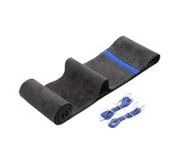 Housse de Volant de Voiture Housse Volant en Cuir pour Ford pour Focus 2 3 4 5 pour MK2 pour MK3 pour MK4 pour MK7 pour Fiesta pour Fusion Volant de Voiture(Blue Blue Line)