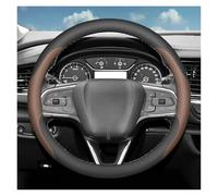 Housse De Volant De Voiture Insignia Accessoires Pour Astra ST GSe Pour Corsa Pour Corsa-e Pour Mokka Pour Vivaro A B Couvre Volant Voiture(Round Black Brown)