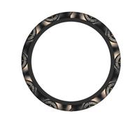 Housse De Volant De Voiture Magical Design Norse Runes Compass Printed Élastique Couvre Volant Voiture Accessoires Cache Volants Voitures pour SUV La Plupart des Berlines Et SUV Berlines 38Cm