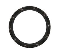 Housse de volant de voiture motif labrador noir pour homme et femme, protection élastique antidérapante et respirante en soie glacée, universelle, 38,1 cm, convient aux voitures, SUV, camions