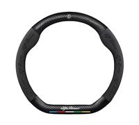 Housse de Volant de Voiture pour Alfa Romeo Tonale Stelvio Mito Giulietta Giulia Alfa 4C, Couvre Protégé Volant Antidérapant Protecteur Accessoires Auto Decoration Interieur