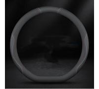 Housse de Volant de Voiture pour Audi S6 2020-2023, Souple Antidérapant Respirant Protection Volant Voiture Accessoire,Black and Line-D-Shape