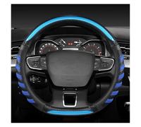 Housse De Volant De Voiture pour Citroen C4 pour Cactus C3-XR pour Spacetourer 2017-2021 pour C4 2010-2021 Volant De Type D Couvre Volant Voiture(Bleu)