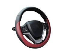 Housse de Volant de Voiture pour Ford Crown Victoria, Respirant Housse De Volant en Cuir,Red