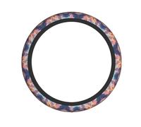 Housse De Volant De Voiture Sunset on The Sea Print Élastique Accessoire Voitures Antidérapante Cache Volants Voitures pour SUV La Plupart des Berlines Et SUV 38Cm