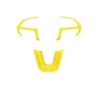 Housse De Volant Décorative pour Jeep pour Grand Cherokee SRT8 2014-2020, pour Dodge pour Challenger pour Charger 2015+ pour Durango 2014 Voiture Accessoires Interieur(Jaune)