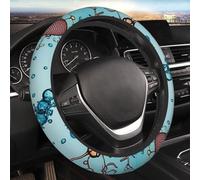 Housse de volant élastique universelle de 38,1 cm - Housse de protection pour volant de véhicule - Abstraction biologie chimie - Accessoires d'intérieur de voiture fantaisie pour homme et femme