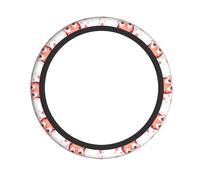 Housse de volant élastique YYHWHJDE Shy Little Panda Image Antidérapante Durable S'adapte à la plupart des véhicules