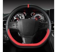 Housse De Volant en Cuir Et Fiber Antidérapante pour Voiture en Forme D Douce Et Respirante pour 408 pour Traveler 2014 - 2019(Rosso)