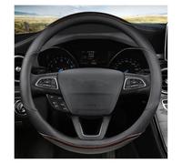 Housse de Volant en Cuir Microfibre 38 cm pour EcoSport, Escape, Kuga, Expedition EL, antidérapante et résistante à l'usure, Bleu D (café O)