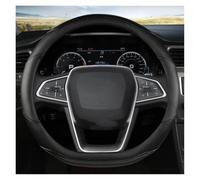 Housse de Volant en Cuir Microfibre 38 cm pour EcoSport, Escape, Kuga, Expedition EL, antidérapante et résistante à l'usure, Bleu D (Noir D)