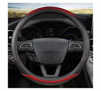 Housse de Volant en Cuir Microfibre 38 cm pour EcoSport, Escape, Kuga, Expedition EL, antidérapante et résistante à l'usure, Bleu D (Rouge O)