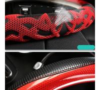 Housse De Volant en Cuir Microfibre Antidérapant pour Intérieur Voiture, Accessoires Décoration pour Mazda CX5 2017 2018 Simple à Installer(Green)