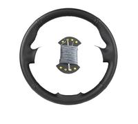 Housse de Volant en Cuir Noir Cousu Main pour Citroën Jumpy (2016-2022) / Spacetourer (2017-2022) / C3 (C3-XR) (2015-2022) / C4 (2016-2022) pour Fiat Scudo (2022)
