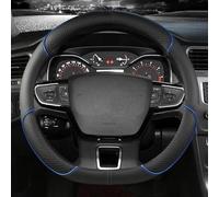 Housse De Volant en Cuir pour Citroën C2 C4L C5 pour C-Elysée pour C-Triomphe C1 C4 C3-XR C3 Simple à Installer(Blue D Shape)