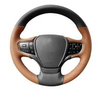 Housse De Volant en Cuir Véritable Noir Et Blanc Cousue Main pour IS300H NX300H CT200H IS250 IS200 RX400H RX450H(E)