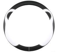 Housse de volant en peluche artificielle douce avec adorable motif d'ours de dessin animé, convient aux volants de véhicule circulaires et en forme de D de 38 cm (rose-B)