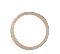 Housse de volant en peluche avec bordure en silicone antidérapant et bande élastique sans couture pour roues de 38,1 cm (beige)