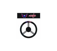 Housse de volant en polysu de Fremont Die NHL Washington Capitals, compatible avec la plupart des volants de taille standard, noir/couleurs de l'