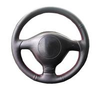 Housse De Volant en Similicuir À Monter Soi-même pour VW pour Golf 4 pour Passat B5 1996 1997 1998 1999 2000 2001 2002 2003(Red Thread)