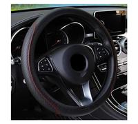 Housse De Volant Grip Bande Élastique Couverture Volant Voiture Résistante À l'usure Pièces D'auto sans Poignée D'anneau Intérieur Auto Couvre Volant(Black and Red)