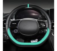 Housse De Volant Housse Volant Cuir PU Forme D pour Hyundai pour Ioniq 5 2016-2022 Accessoires D'intérieur Voiture Couvre Volant en Cuir(Vert)