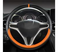 Housse De Volant Housse Volant Cuir Synthétique pour Fit pour Jazz pour City 2009-2013 pour Insight 2010-2014 pour Civic 2004-2014 Accessoires Voiture Couvre Volant en Cuir(Orage)
