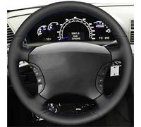 Housse De Volant Housse Volant Voiture Personnalisée Tressée pour Mercedes pour Benz Classe S W220 S500 S600 S430 S350 Accessoires Couvre Volant en Cuir(Red Blue Thread)