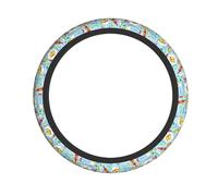 Housse de Volant « I Dream of Tacos Mexican Fiesta Days », antidérapante, en Caoutchouc chloroprène élastique, Accessoire de Voiture de Sport, Universelle 15 Pouces, Compatible avec la Plupart des v