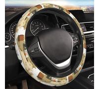 Housse de Volant imprimée Paysage champêtre, Unisexe, pour Voitures, SUV et camions. Accessoire Universel 15 Pouces, élastique, antidérapant et inodore.