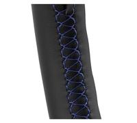 Housse De Volant Intérieure en Cuir Microfibre Noir pour Peugeot 307 2001-2008 Et SW 2005-2008 Accessoires Caches Volant(Bleu)