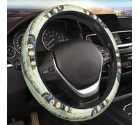 Housse de Volant, Motif Tracteur et Tournesol champêtre, pour Femmes et Hommes, Accessoires Auto pour Voitures, SUV et camions, élastique, antidérapante et inodore, Universelle 15 Pouces