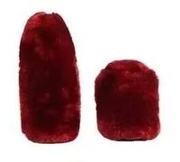 Housse De Volant Pelucheuse En Laine Longue Et Douce,Couverture De Frein À Main,Couvre-Équipement,Accessoire De Voiture,Housse De Protection En Peluche En Fourrure De Mouton,Nouvel.Winered.