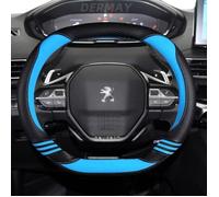 Housse de volant - Peugeot - 208 e208 - Bleu - Cuir microfibre - Compatible 2020-2022