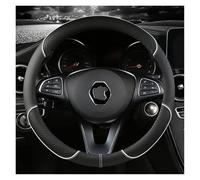 Housse de Volant pour C-Class W204 revêtement d'habillage de Volant Utilisation à Long Terme Couverture décorative Ajustement Parfait 0994640013(O Shape White)