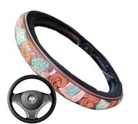 Housse De Volant pour Femmes | Accessoire Intérieur Décor Western | Housse De Volant Résistante À l'usure Et Respirante pour Fourgonnette, SUV, Berline, Taxi, Véhicules Tout-Terrain, Femmes,