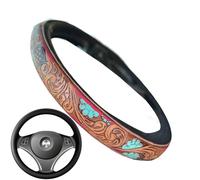Housse De Volant pour Femmes | Accessoire Intérieur Décor Western - Housse Décorative Respirante pour Voiture SUV Camionnette Femme Homme Voyages Été Hiver