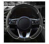 Housse de Volant pour Ford Mustang B-Max C-Max S-Max, Couvre Volant en Cuir Microfibre Respirant, Antidérapant et Ajustable Protection de Volant,A-O