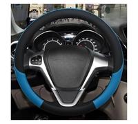 Housse De Volant Pour Ford Pour Fiesta Accessoires Automobiles Couvre Volant Voiture(Blue)