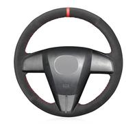 Housse de Volant pour Mazda Speed 3 (US) 2010-2013 Housse de Volant de Voiture Protecteur de Volant,Red Line