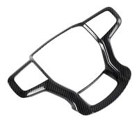 Housse de volant pour modèles Chevrolet 2019-2025, bordure texturée en fibre de carbone ABS, design ergonomique, cadre de protection anti-rayures, facile à installer pour Tahoe et Silverado