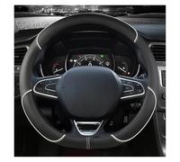Housse De Volant Pour Scenic Pour Clio Pour Laguna 2 3 4 5 Pour Kangoo Pour Fluence Pour Megane Couvre Volant Voiture(D shape White)