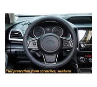 Housse de Volant pour Volvo S40 S60 S80 S90 XC40 XC60 XC90 C30 C70 V40 V60 V90 S90 S60L, Antidérapant Respirable et Ajustable Protection de Volant 4 Saisons Confortable