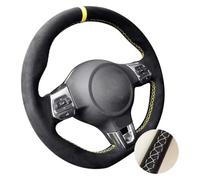 Housse De Volant pour VW pour Golf 6 pour GTI MK6 pour Jetta pour GLI pour R20 pour Tiguan pour Ligne Housse De Volant en Daim Cuir Artificiel Protection(D)