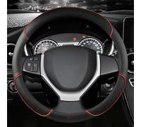 Housse de Volant pour VW Scirocco/Sharan/T-Cross/T-ROC/Taro/Tiguan 2000-2023 2024 Couvre Volant en Cuir Microfibre Respirant Antidérapant et Ajustable Protection de Volant,O