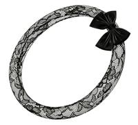 Housse de volant | Protection intérieure à motif dentelle de 38,1 cm | Housse de volant avec nœud - Pour camion, VUS, long trajet, trajets quotidiens, voyages en voiture