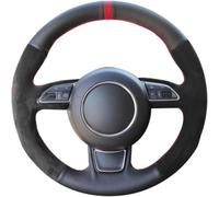 Housse de Volant - Revêtement en Cuir Respirant antidérapant pour A3 8V A1 8X Sportback A4 B8 Avant A8 D4 A6 C7 A7 G8 A5 8T Q3 8U Q5 -l Light Blue Thread-Yellow Thread