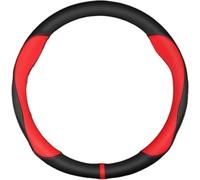 Housse de Volant - Revêtement en Cuir Respirant antidérapant pour Corolla pour Camry Yaris Auris C-HR RAV4 pour Land Cruiser Prius Harrier Bz3 Bz4 - Type O Carbon fiberl-Type O Red